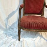 Louis XVI period flat chair