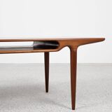 Midcentury Danish coffee table in teak by Johannes Andersen for Silkeborg