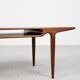 Table basse danoise du milieu du siècle en teck par Johannes Andersen pour Silkeborg
