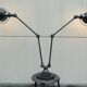 Vintage Jielde Floor Lamp Double Graphite Industrial 4 arms by Jean Louis Domecq France 1960