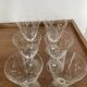 Set of 6 chiseled glasses