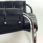 Lounge Chair By Viliam Chlebo In Chrome And Leatherette, Kodreta 1980s