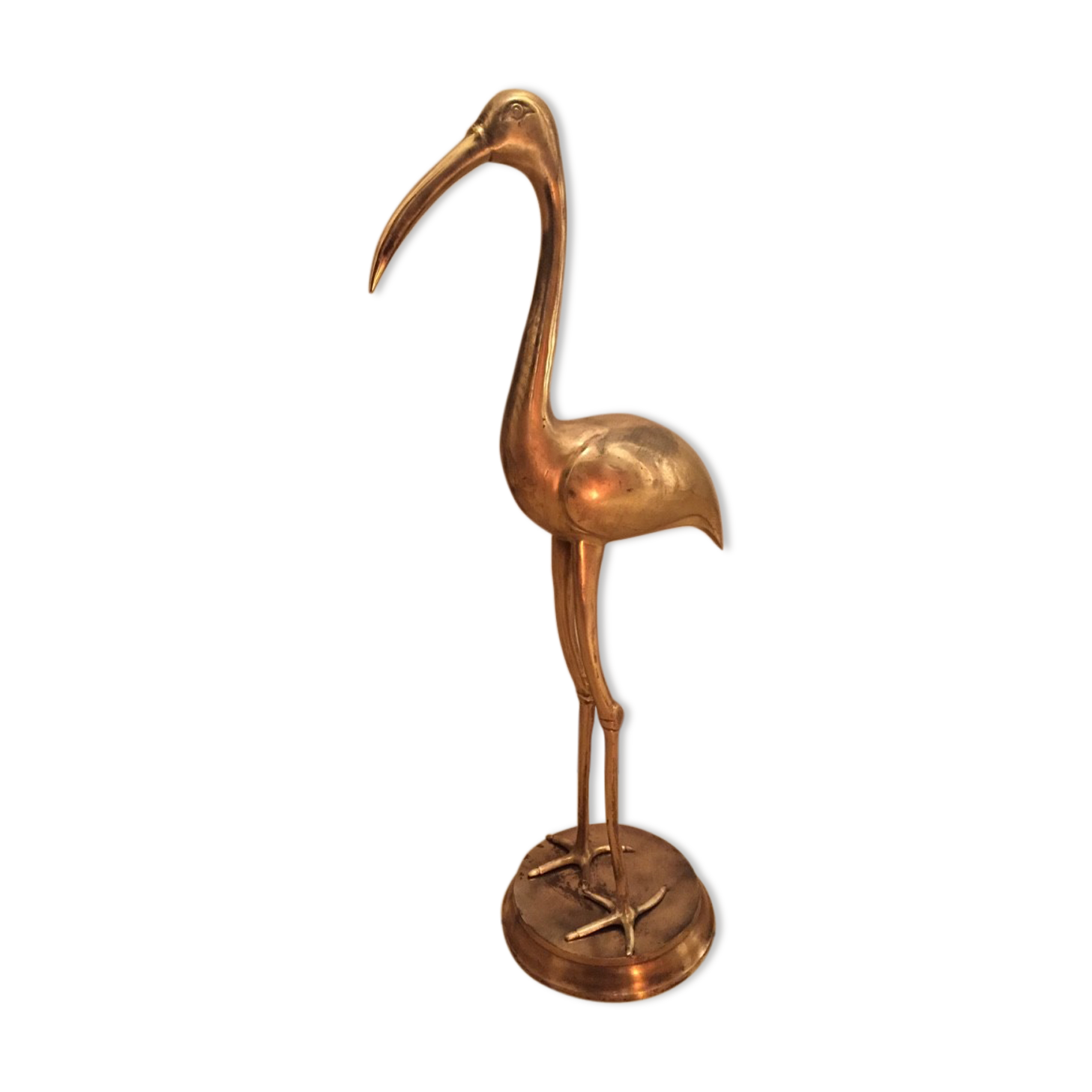 Ibis in brass 69cm vintage