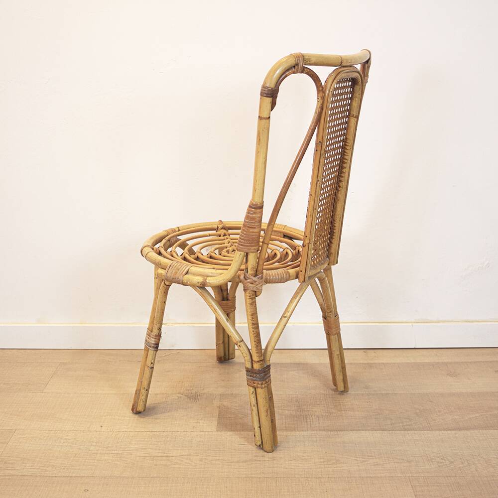 Vintage bamboo chair