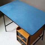 Blue vintage formica office