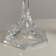 Pair of three-branch candlesticks in Arques crystal