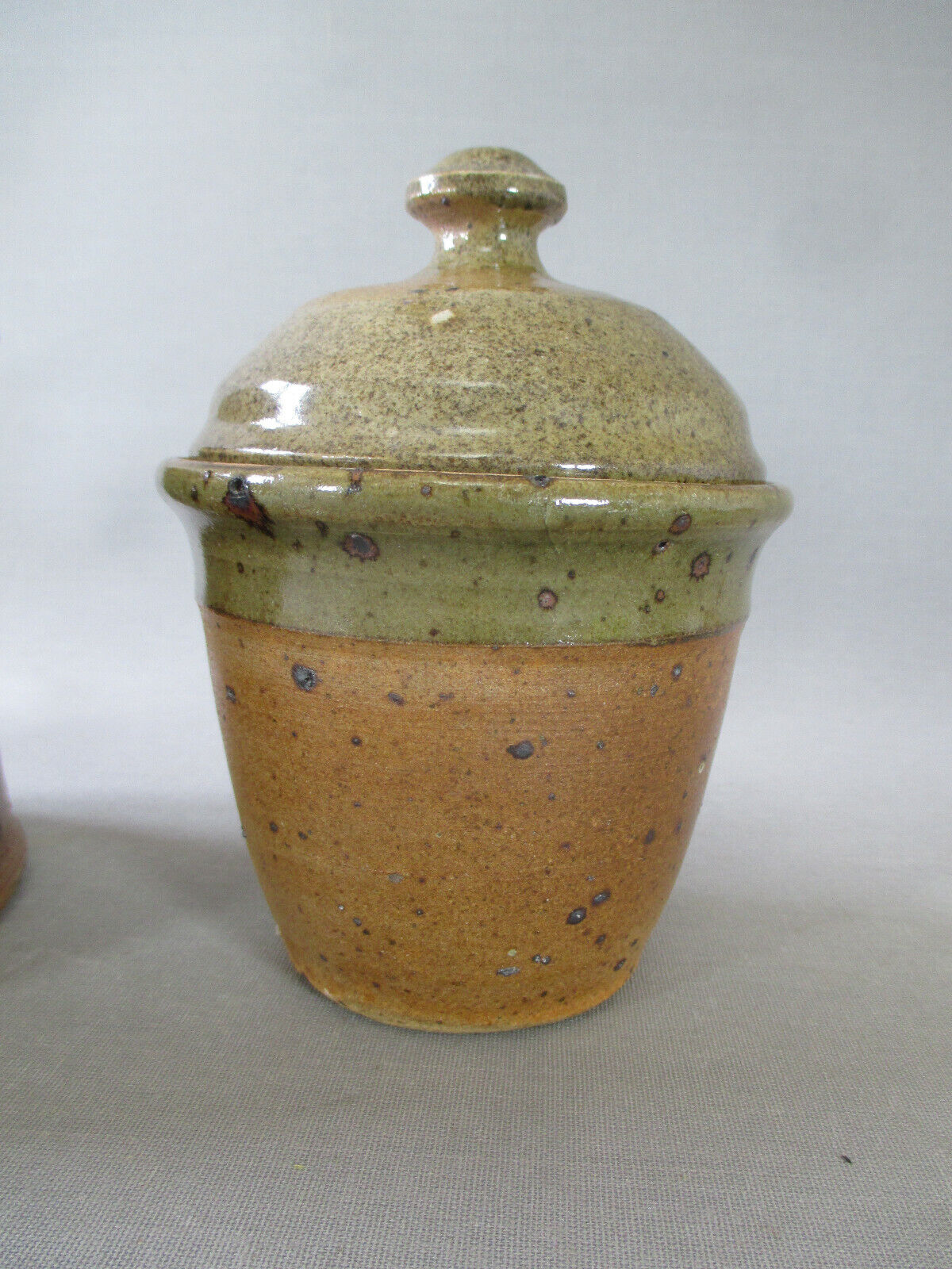 Pierre Digan 2 ceramic cutlery pots la Borne