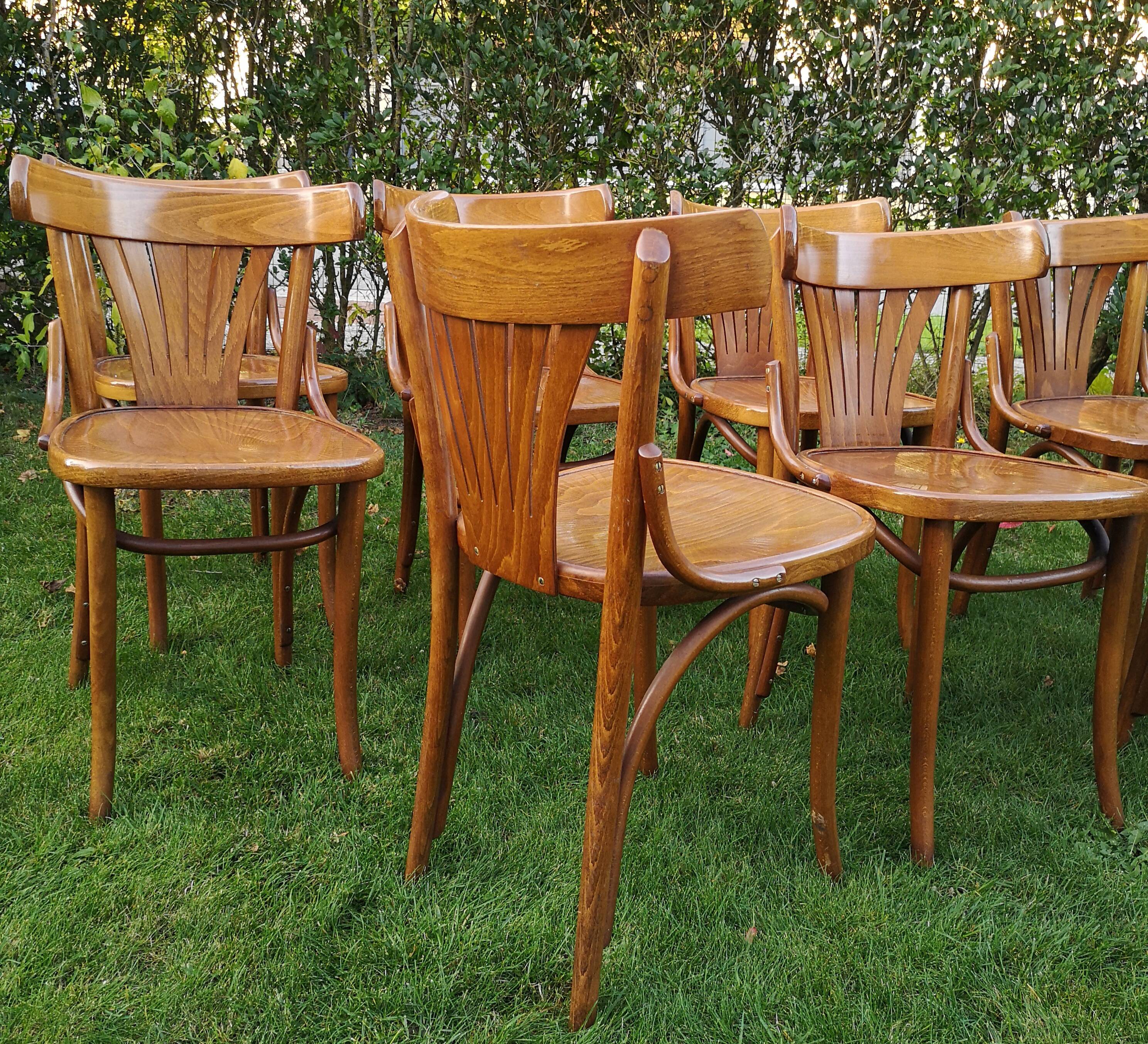 Set of 8 chairs Bistro