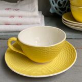 Cups and saucers Digoin Sarreguemines