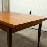 60's rectangular Scandinavian table with extension cords