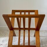 Vintage geometric magazine rack