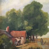 Ancient landscape painting.