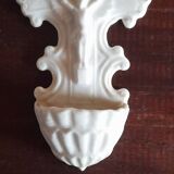 Antique stoup, Sèvres porcelain, 19th century, signed MF