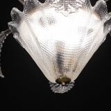 Lustre Art Déco, Barovier & Toso, verre de Murano, années 1950