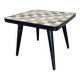 Mid-century wood and ceramic mosaic side table, 1950s
