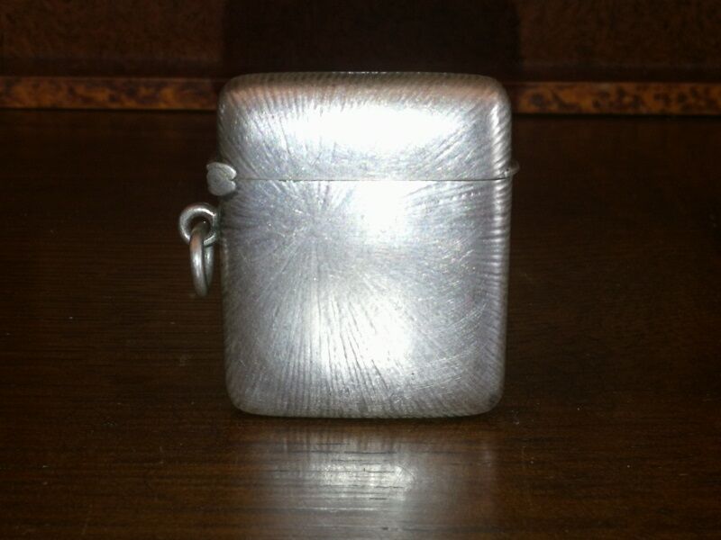 Ancient pyrogen, fire box, solid silver match holder