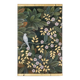 Painted canvas depicting a bird in a floral setting. Contemporary.