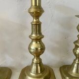 Victorian brass candlesticks