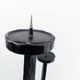 Large brutalist tripod chandelier in hammered wrought iron – Europe, circa 196