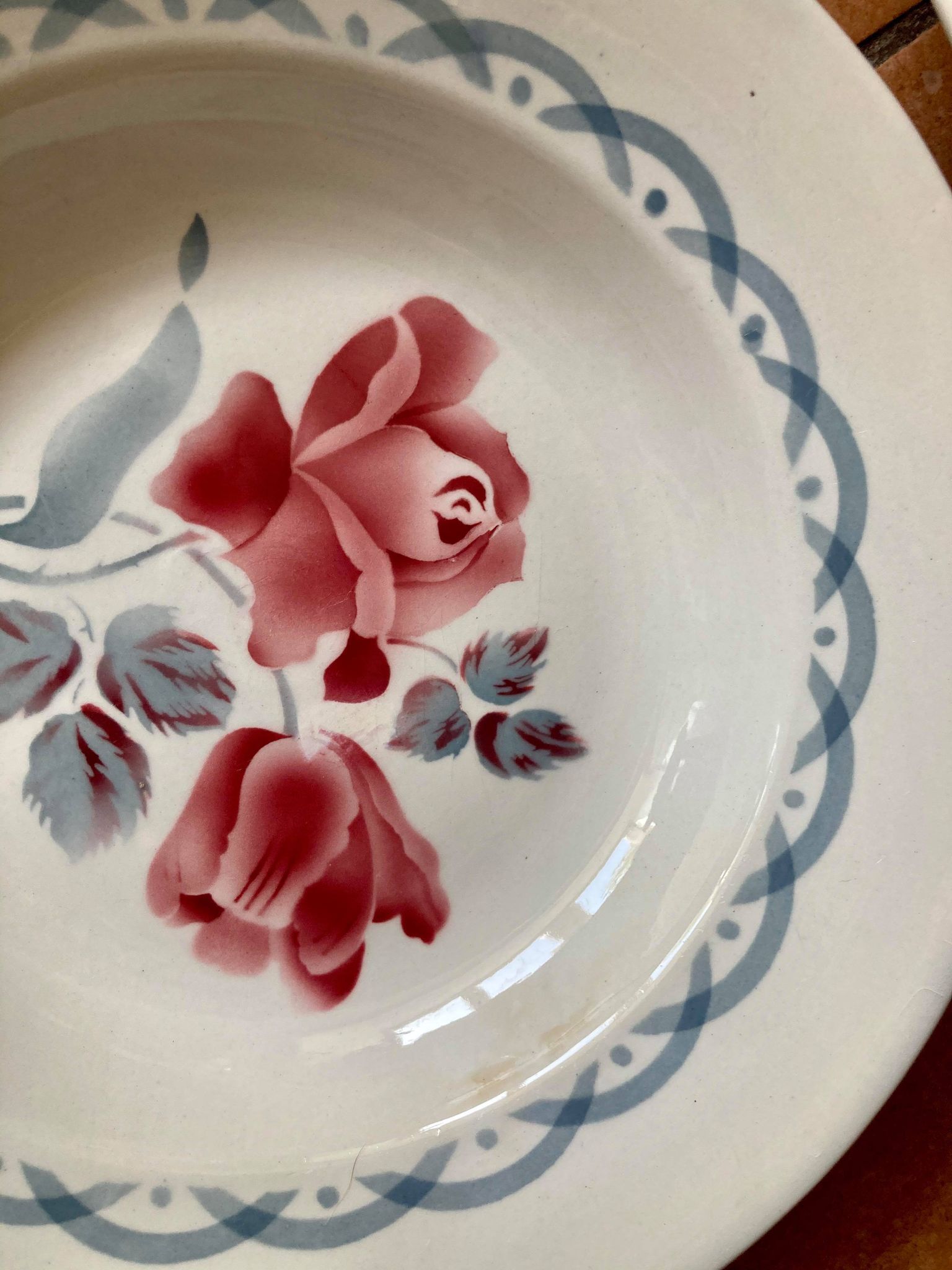 Lot plates Digoin Sarreguemines model Cannes