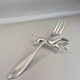 Set of 6 vintage silver metal knife rests - horse motif