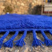 Blue Berber rug in wool 200cm x 300cm