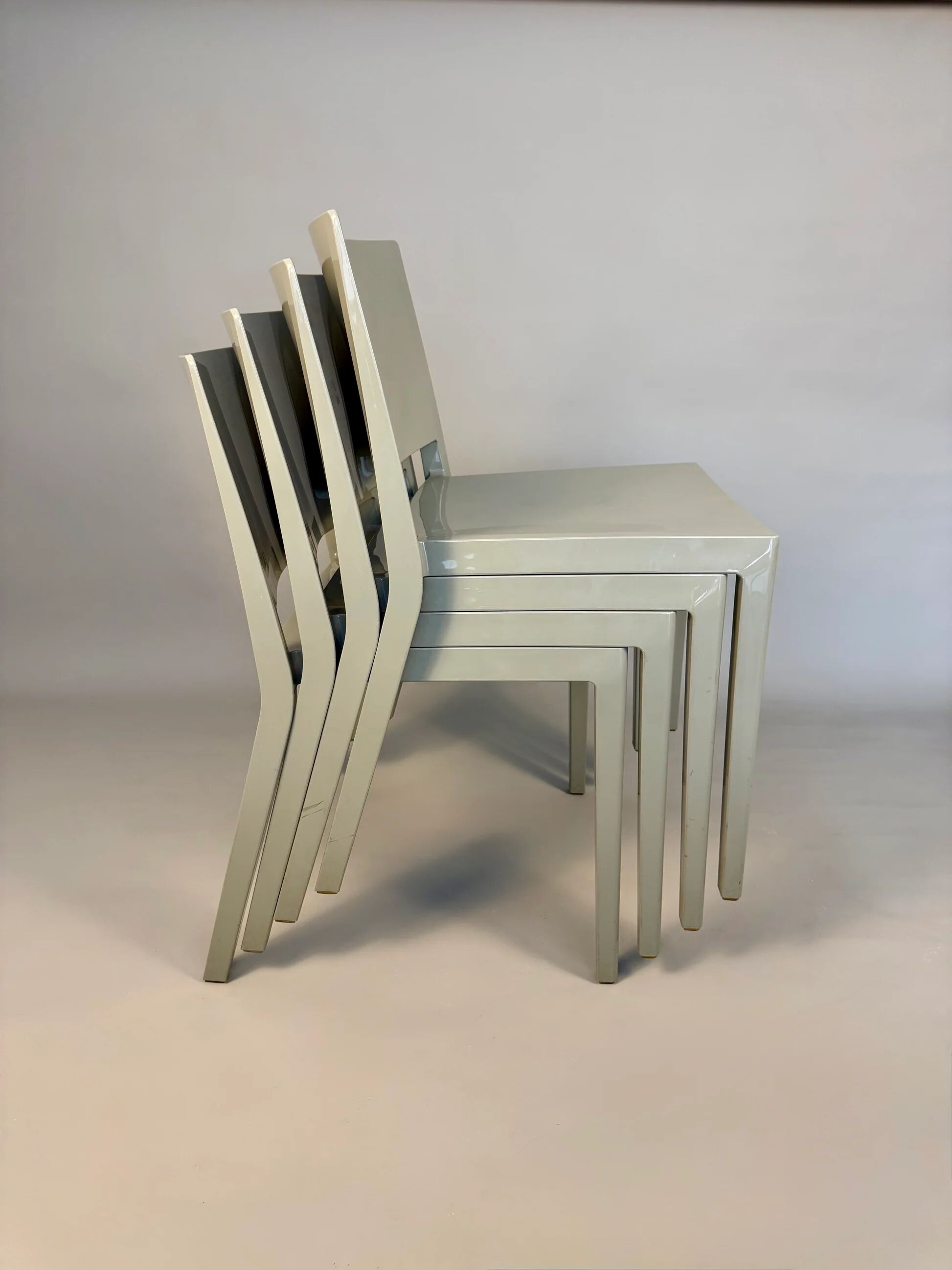 Set of 4 Lizz chairs by Piero Lissoni for Kartell