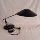 Lampe vintage postmoderne Aluminor noir et argenté