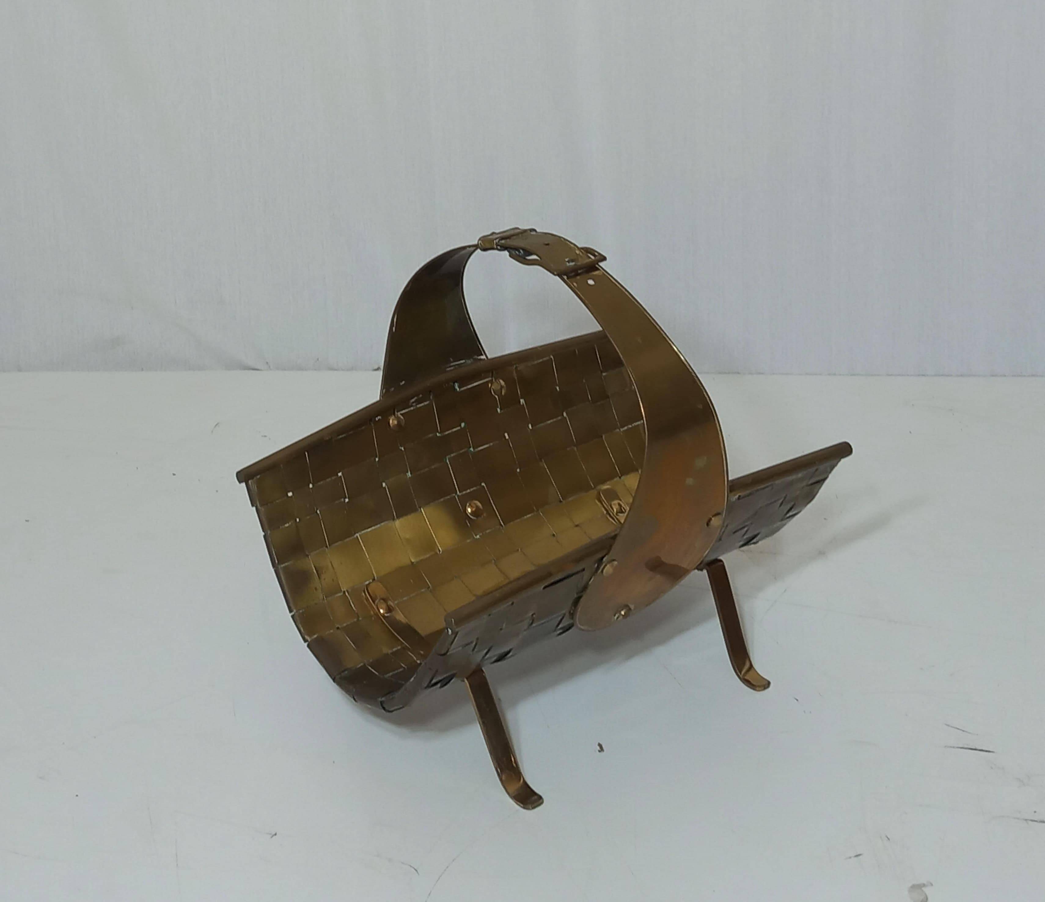 Brass Magazine Rack, 40s