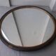 Miroir rond bois