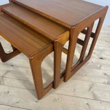 Nesting teak tables, Denmark 1960