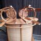 Rattan bar with two stools