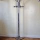 Vintage chrome metal coat rack, 70s-80s