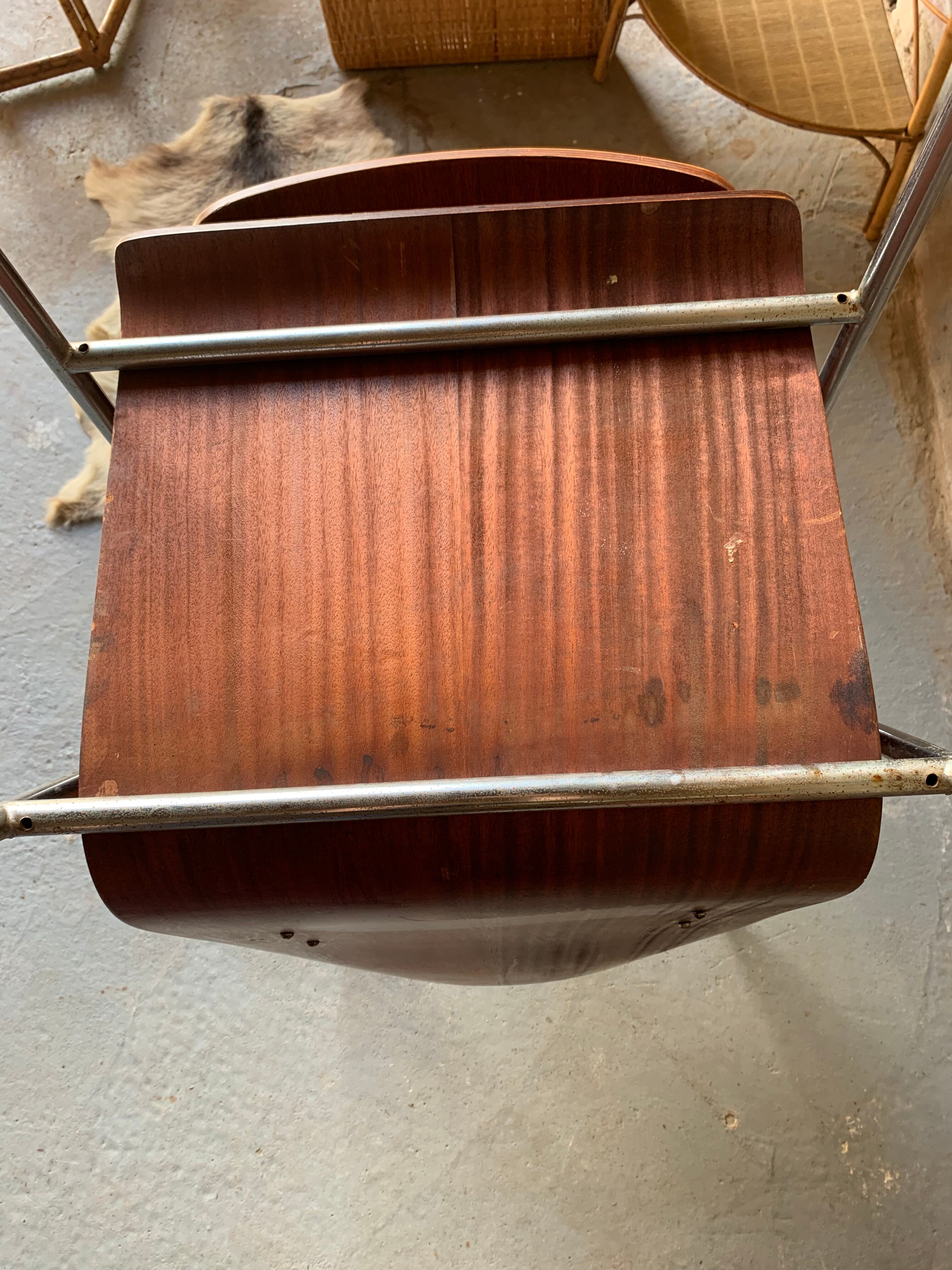 Set of 6 armchairs - Wood & metal -