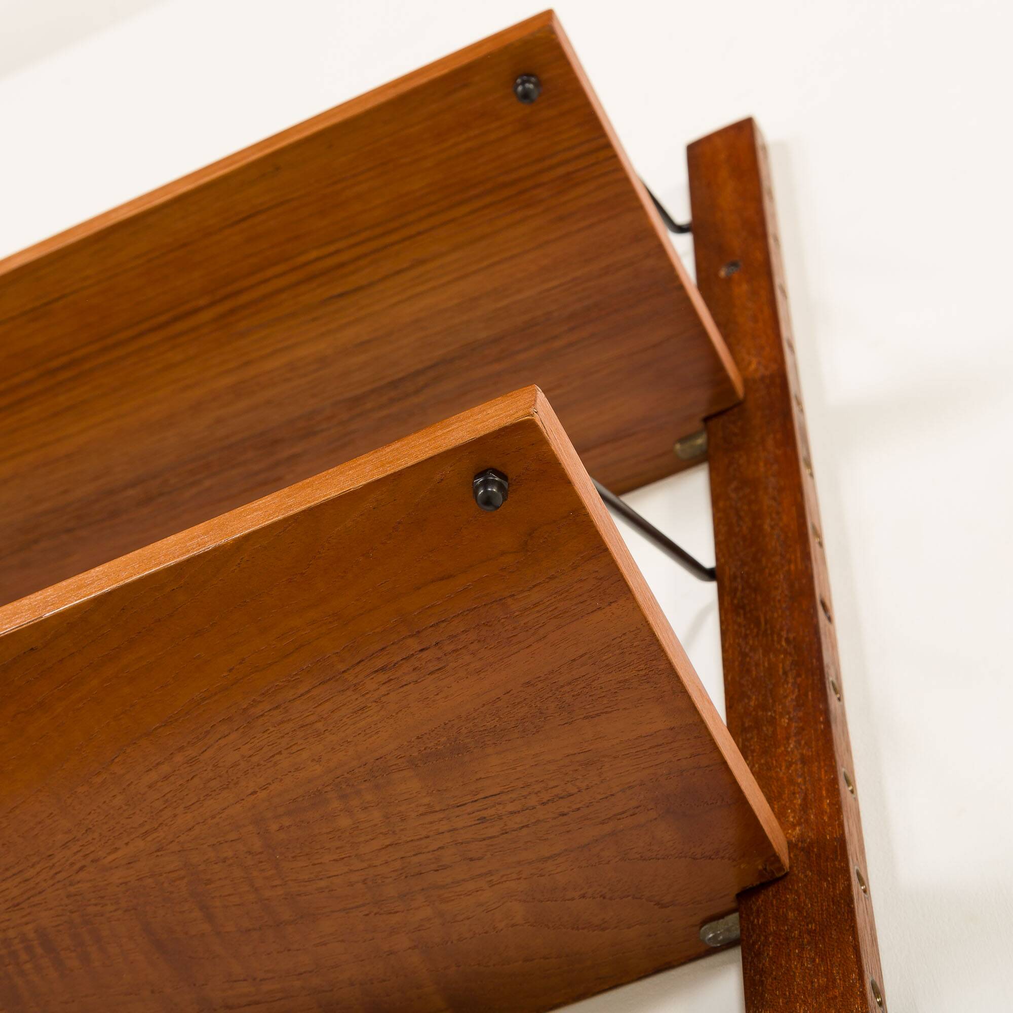 Danish teak shelving unit in Cadovius style, 1960s