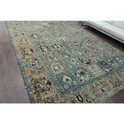 1970s Vintage Persian Handmade Wool Cotton Light Brown Area Rug 272x338