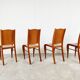 Set of 4 wood dining chairs by Philippe Starck 1989