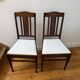 Pair of mahogany chairs with spindles