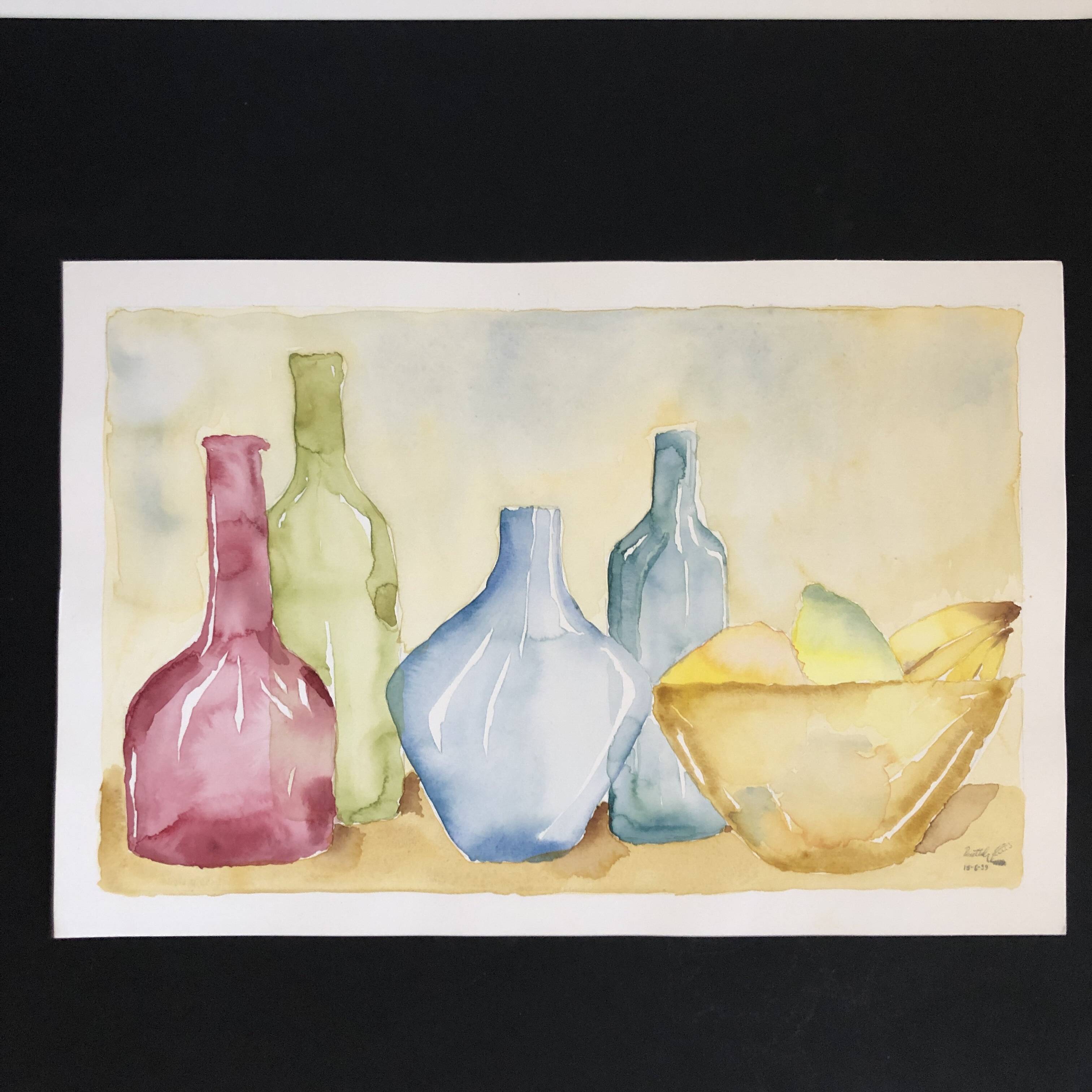 Post-impressionist watercolor, Germany, 1990s
