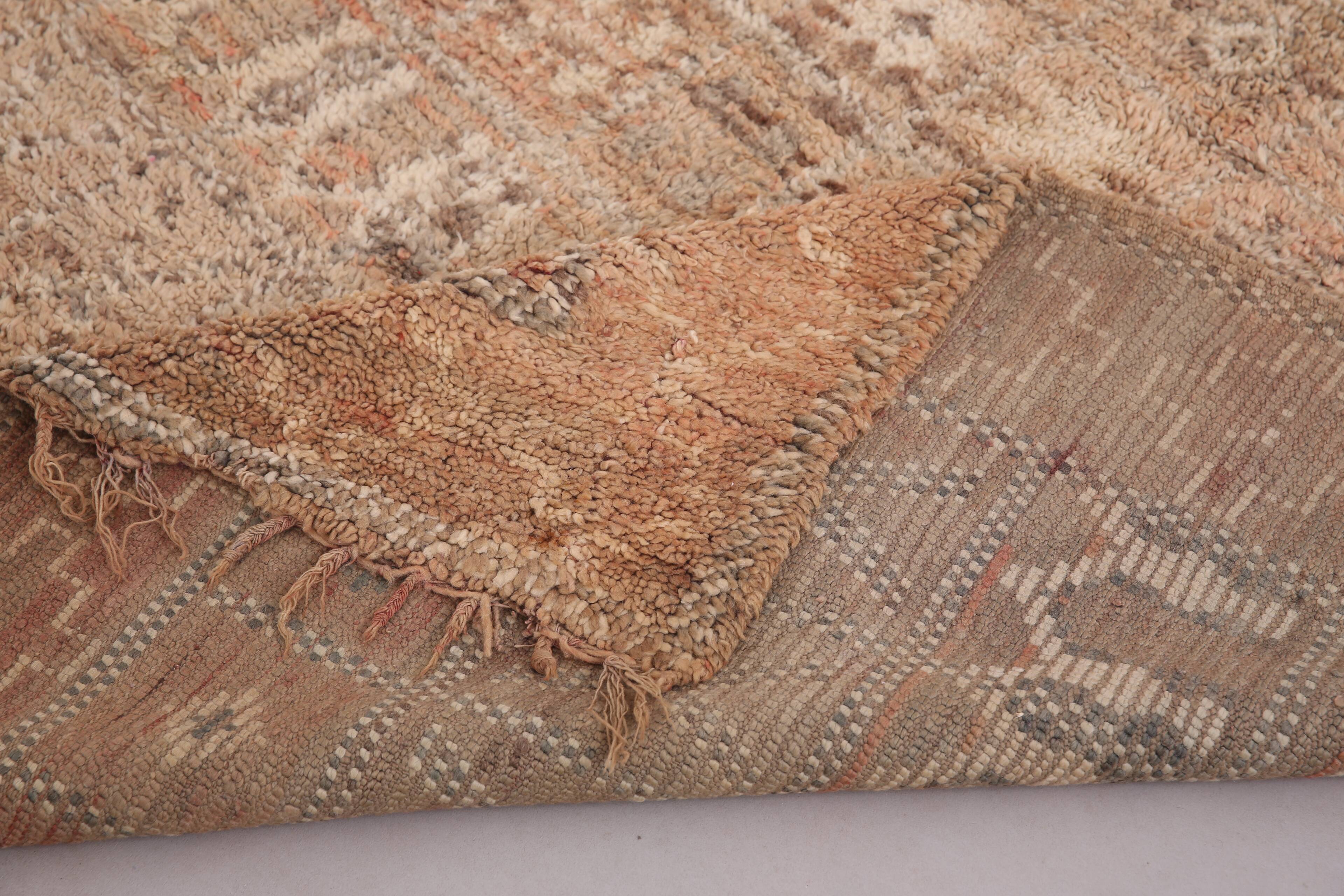 Peach Vintage Moroccan Rug 174 x 263 cm - Berber Wool Rug - Handmade rug