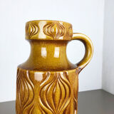 Large Pottery Super Fat Lava Multi-Color 485-45 "Onion" Vase by Scheurich, 1970s