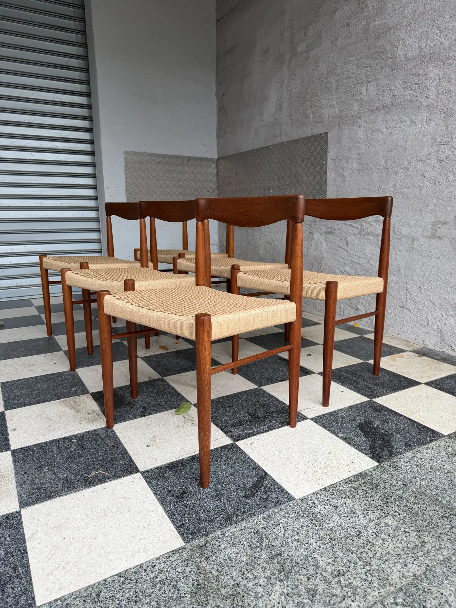 Set of 6 HW Klein chairs for Bramin