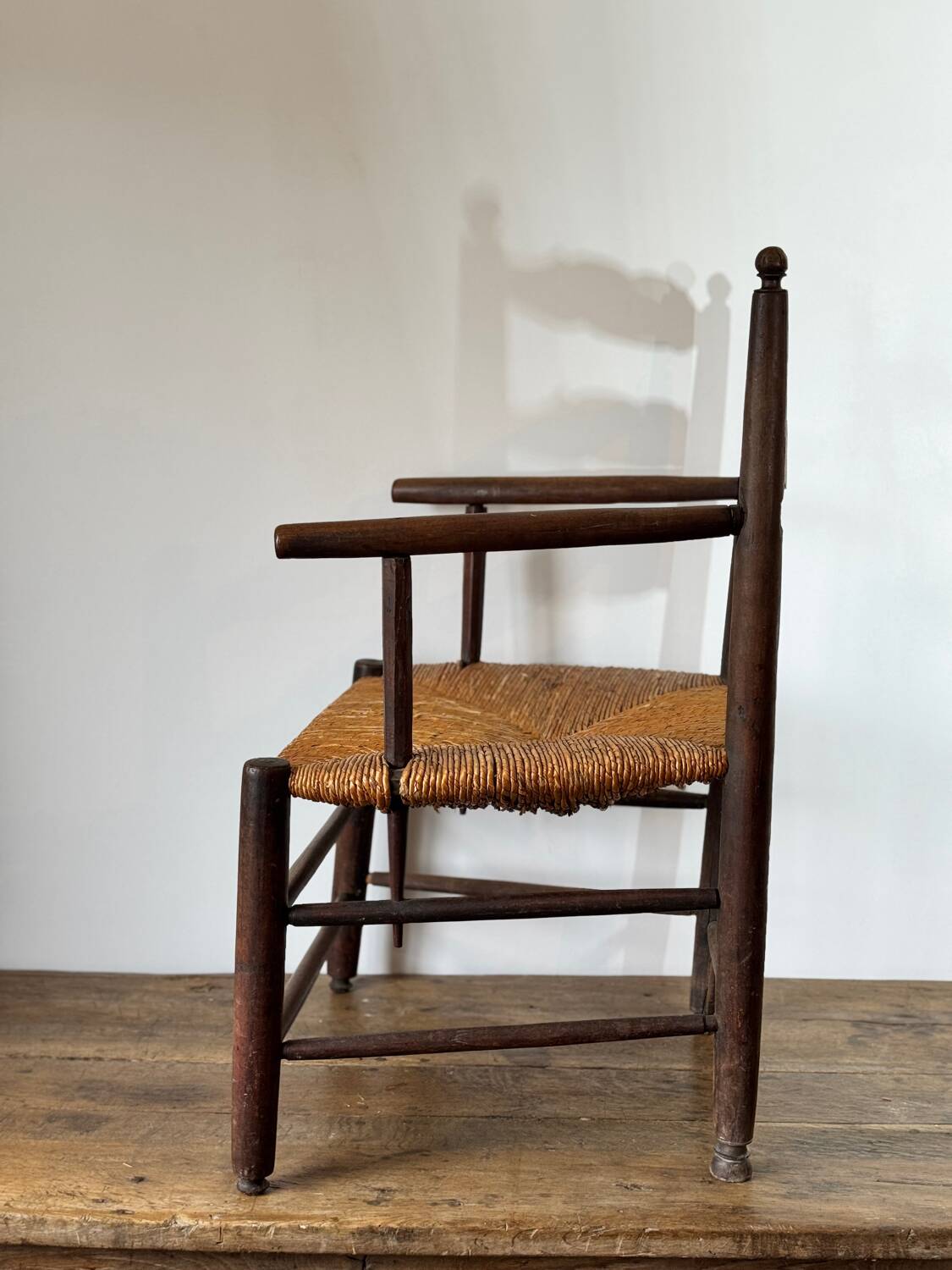 Antique 19th-century country armchair