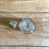 Large engraved and chiseled crystal decanter
