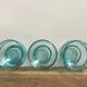 Trio de verres de Biot bleu azur