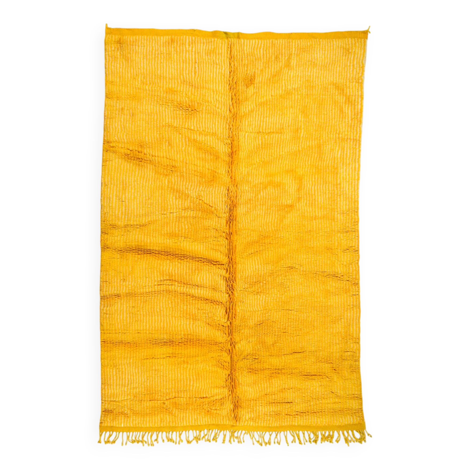 Tapis marocain Mrirt jaune d’or