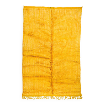 Tapis marocain Mrirt jaune d’or