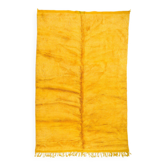 Tapis marocain Mrirt jaune d’or