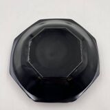 Set of 6 black soup plates