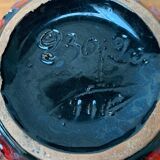 Strawberry pottery vase by Fratelli Fanciullacci for Bitossi, 1960s.